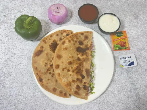 Onion Capsicum Paratha