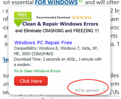 Ads by sponsor virus