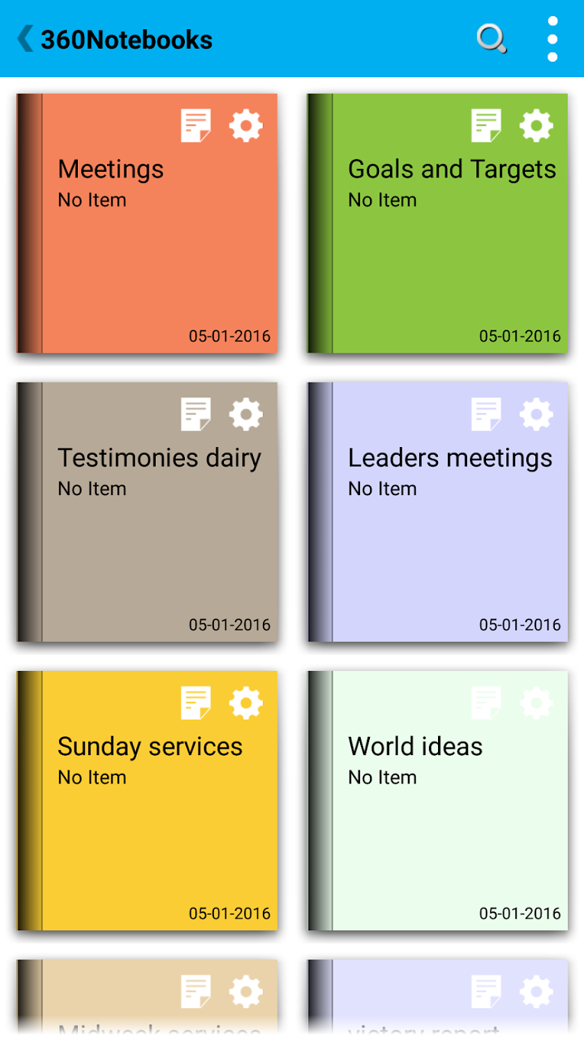 360Notebooks Screen 1