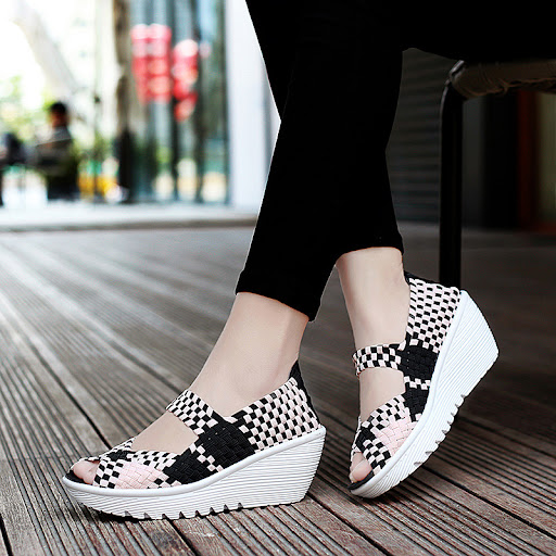 Title 3, Womens Summer Woven Sandals with Comfortable S...