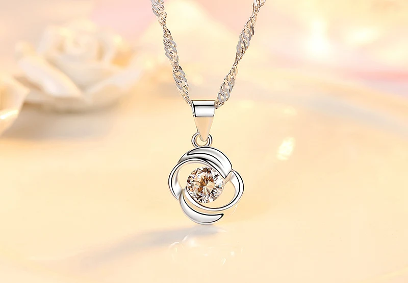 Title 7, Pendentif rotatif damour pour femmes, bijou de...