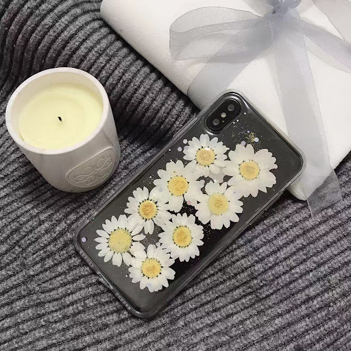 Title 3, Fashion Dried Flower Daisy Phone Case for styli...