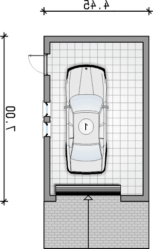 Z 25 - Rzut garażu