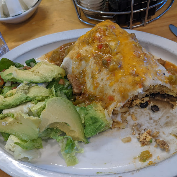 Gluten free Colorado breakfast burrito