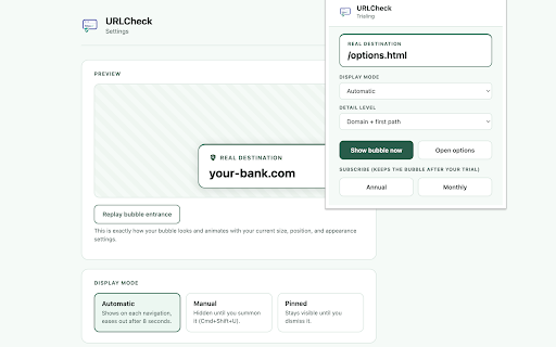 URLCheck screenshot 1