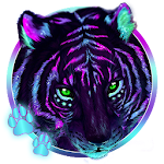 Cover Image of Download Cool Neon Tiger 3D Live Lock Screen Wallpapers 1.0 APK