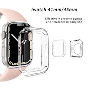 Ốp Trong Suốt Bảo Vệ Mặt Đồng Hồ Thông Minh Apple Watch Series 7 Se 65432 45Mm 41Mm 38Mm 42Mm 40Mm 44Mm