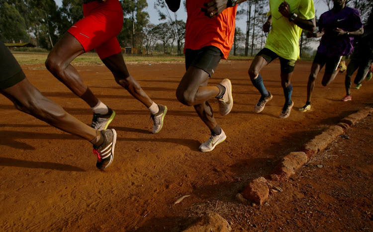 Athletes exercise in the early morning in the sports ground of the University of Eldoret in western Kenya on March 21 2016. File Picture: REUTERS/Siegfried Modola