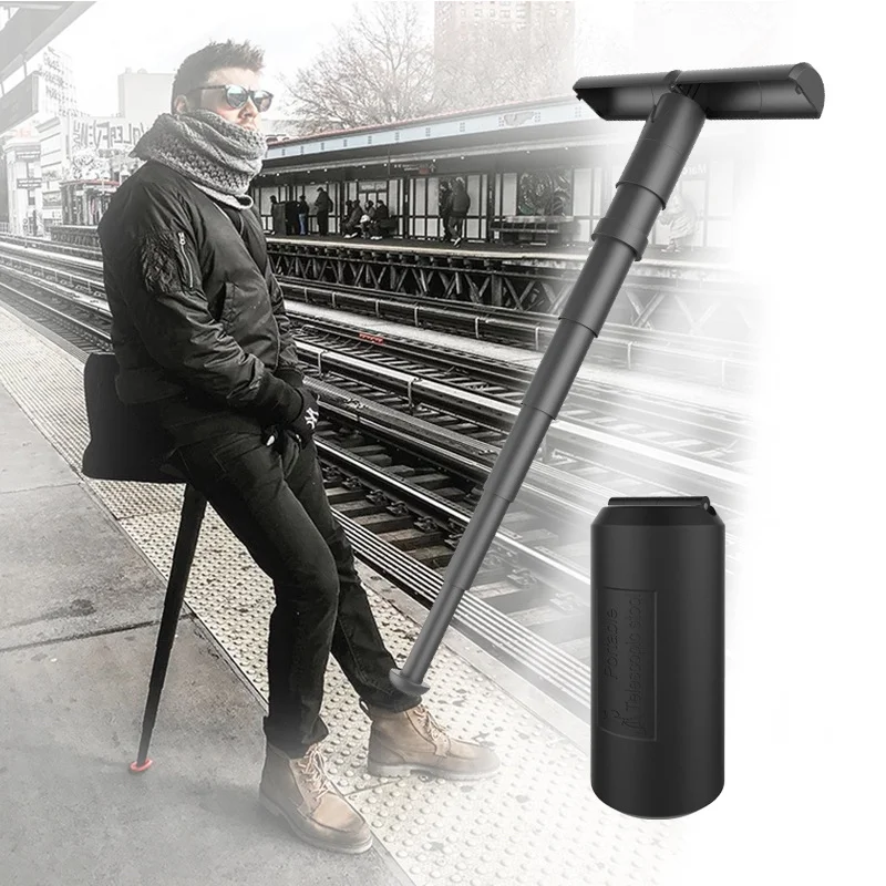 Sgabello pieghevole Outdoor Denmark Queuing Subway, perfetto per code, leggero e portatile, ideale per attività all'aperto e viaggi.