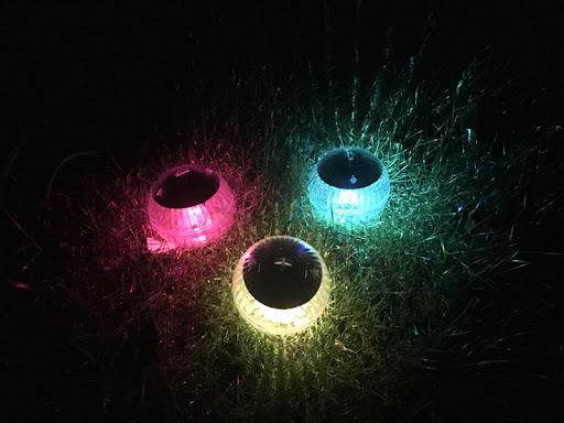 Title 6, Outdoor Solar Water Floating Lamp Magic Ball Po...