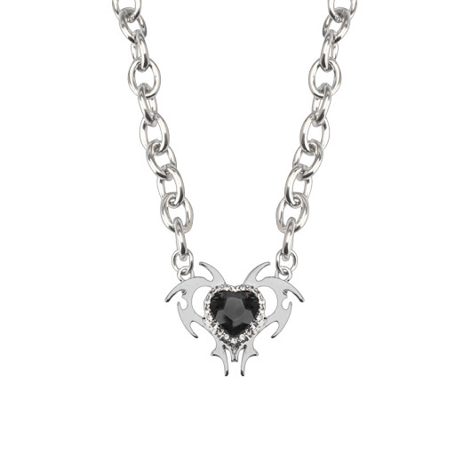 Title 9, Dark Little Devil Love Pendant Diamond-studded ...
