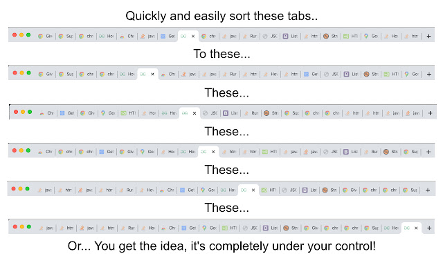 Simple Tab Sorter chrome extension