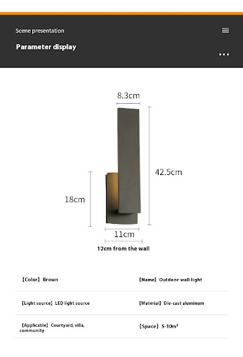 Title 1, Waterproof Wall Lamp Outdoor Villa Balcony
