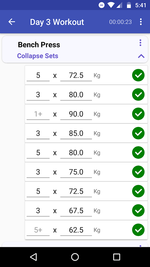 Nsuns 5/3/1 Program Log - Android Apps on Google Play