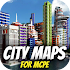 City maps for MCPE. Modern city map.1.3