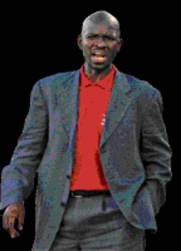 REPRIEVE: Stars coach Steve Komphela. Pic. Unknown. 29/11/2003. © Unknown