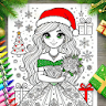 Princess Coloring Book & Games Icon