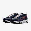 air max 96 2 midnight navy / cool gray / university red / metallic silver