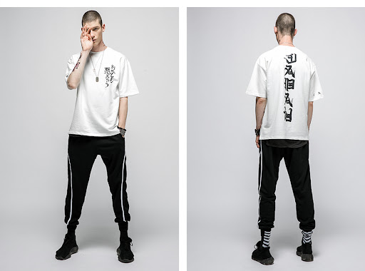 Title 5, Retro Style Trend Text T-shirt Pure Cotton Loos...