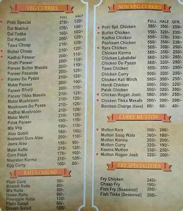 Momos World menu 