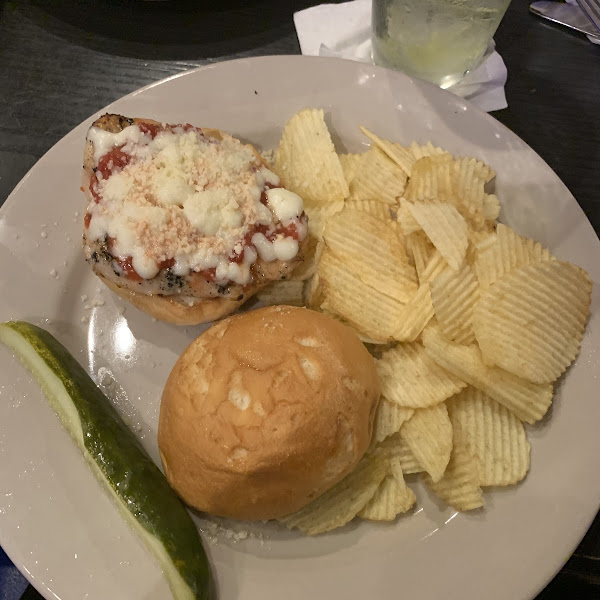 GF Chicken parm sandwich