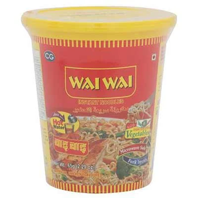 Wai Wai 123 Chicken Cup Noodles 65G
