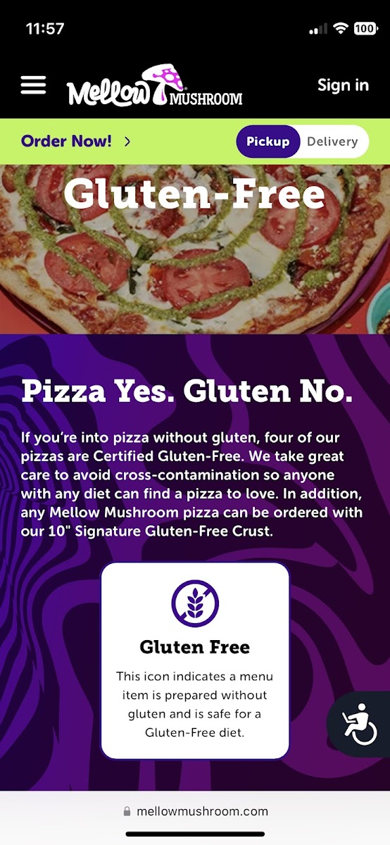 Gluten-Free at Mellow Mushroom