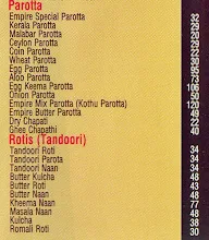 Empire Restaurant menu 8