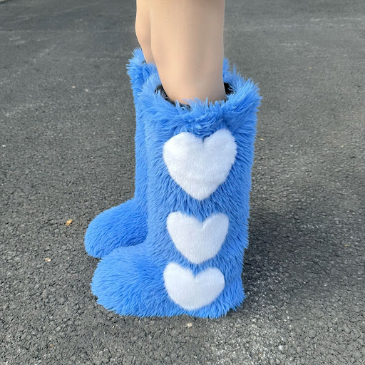 Title 23, Womens Flat Long Fur Boots, Fleece-Lined, Thic...
