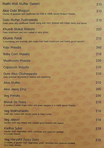 Kakal-Kai Ruchi menu 