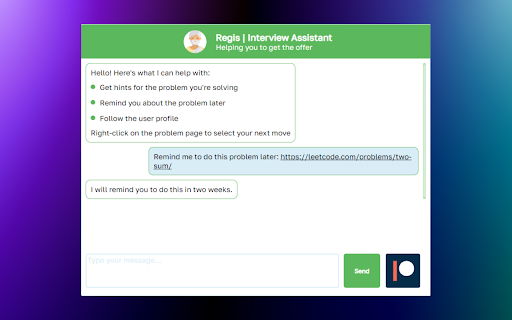 Regis AI: Coding Interviews Assistant