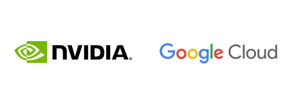 Nvidia and Google Cloud logos