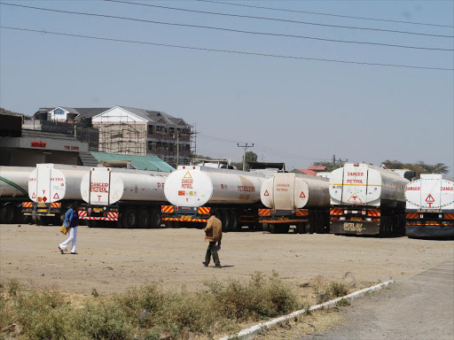 Fuel lorries at Nakuru's pipeline as business resumes