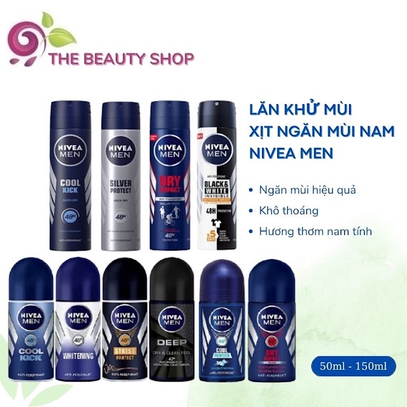 Xịt Khử Mùi - Lăn Khử Mùi Nivea Men 48H