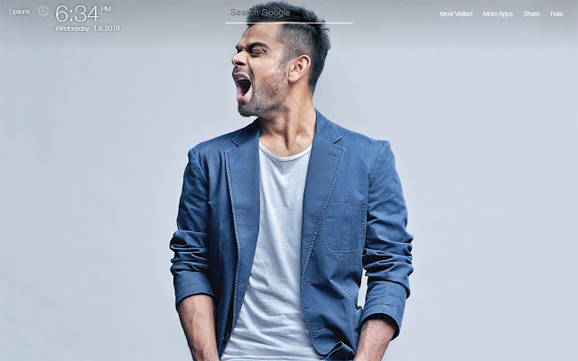 Virat Kohli FullHD New Tab Wallpapers