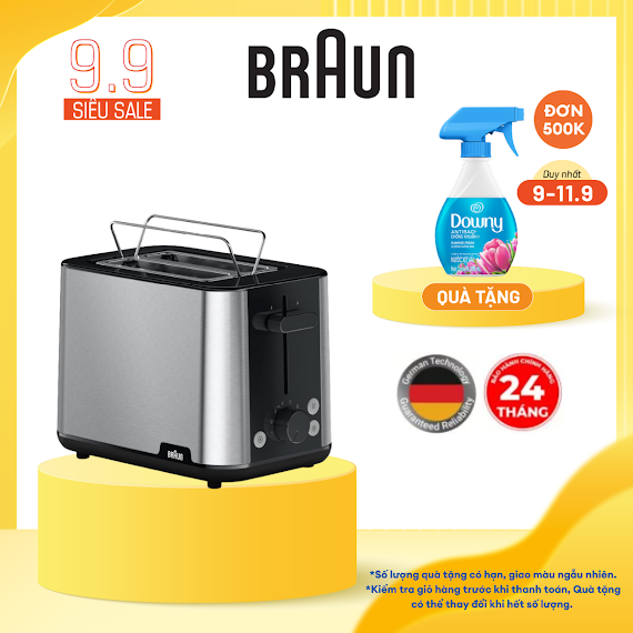 Máy Nướng Bánh Mì Braun Ht1510Bk - Hàng Chính Hãng