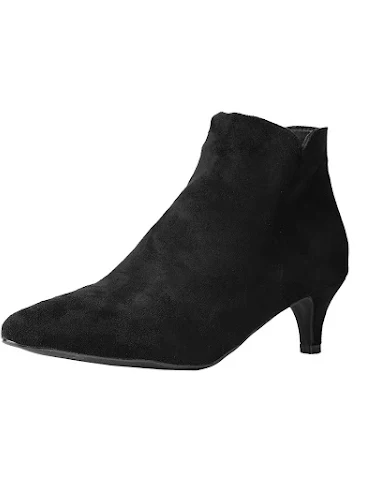 Suède enkellaarsjes met stilettohak - 0