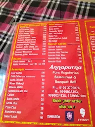 Annpurna Shudh Shakahari Bhojnalaya menu 4