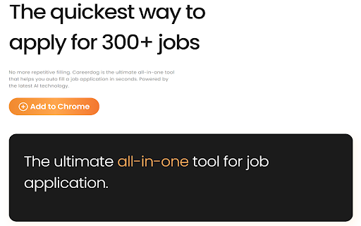 Careerdog - The ultimate job application tool