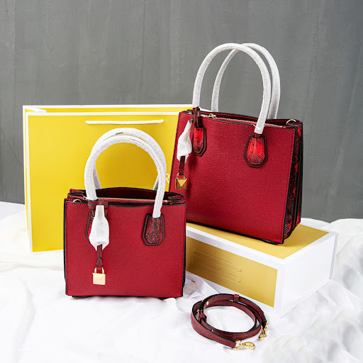 Title 14, Womens Leather Organ Tote Bag Spacious Shoulde...