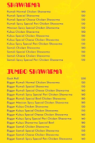 Shawarma Cravings menu 3