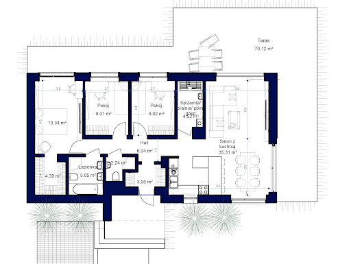 Domidea 12 w5 - Rzut parteru