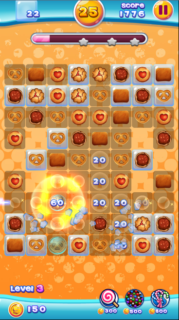 Android application Cookie Smash Saga screenshort