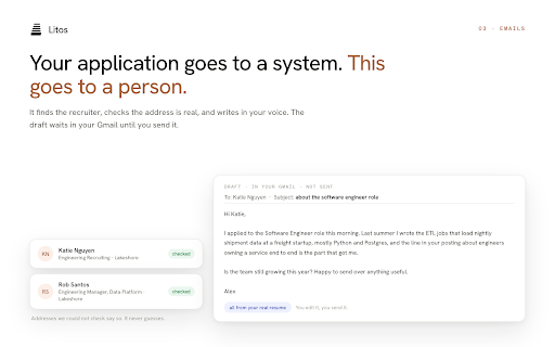 Litos: AI Tailored Resumes & Application Autofill screenshot 4