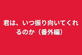 君は、いつ振り向いてくれるのか（番外編）