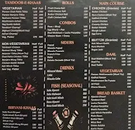 Urban Dhaba menu 1