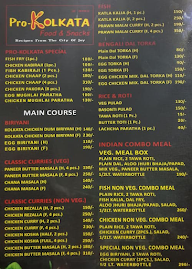 Pro Kolkata Food And Snacks menu 3