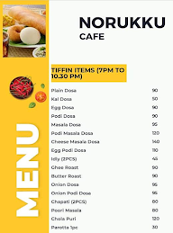 Norukku Cafe menu 1