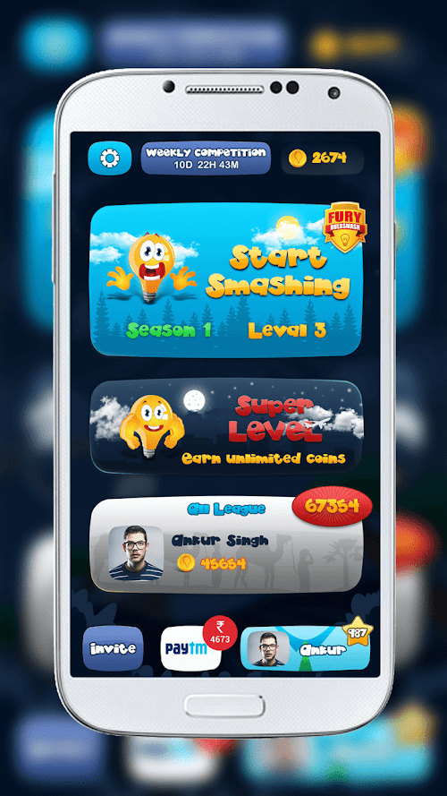 Android application Bulb Smash - Best Game Of 2017 screenshort
