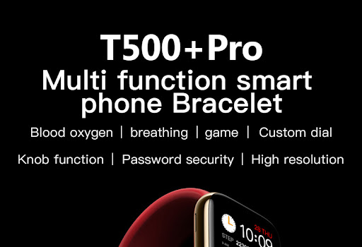 Title 2, T500 Pro Smart Call Bracelet with Custom Knob, ...
